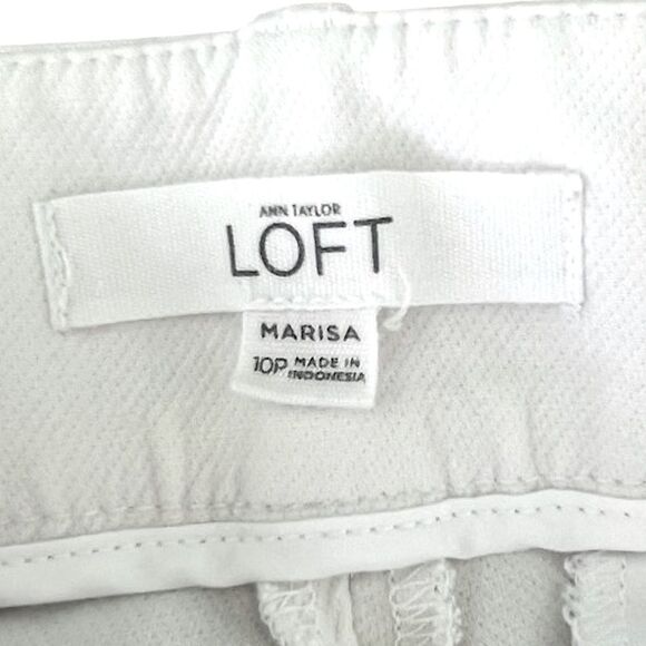 Ann Taylor LOFT Riviera Marisa Fit White Pants Size 10P - Picture 5 of 11